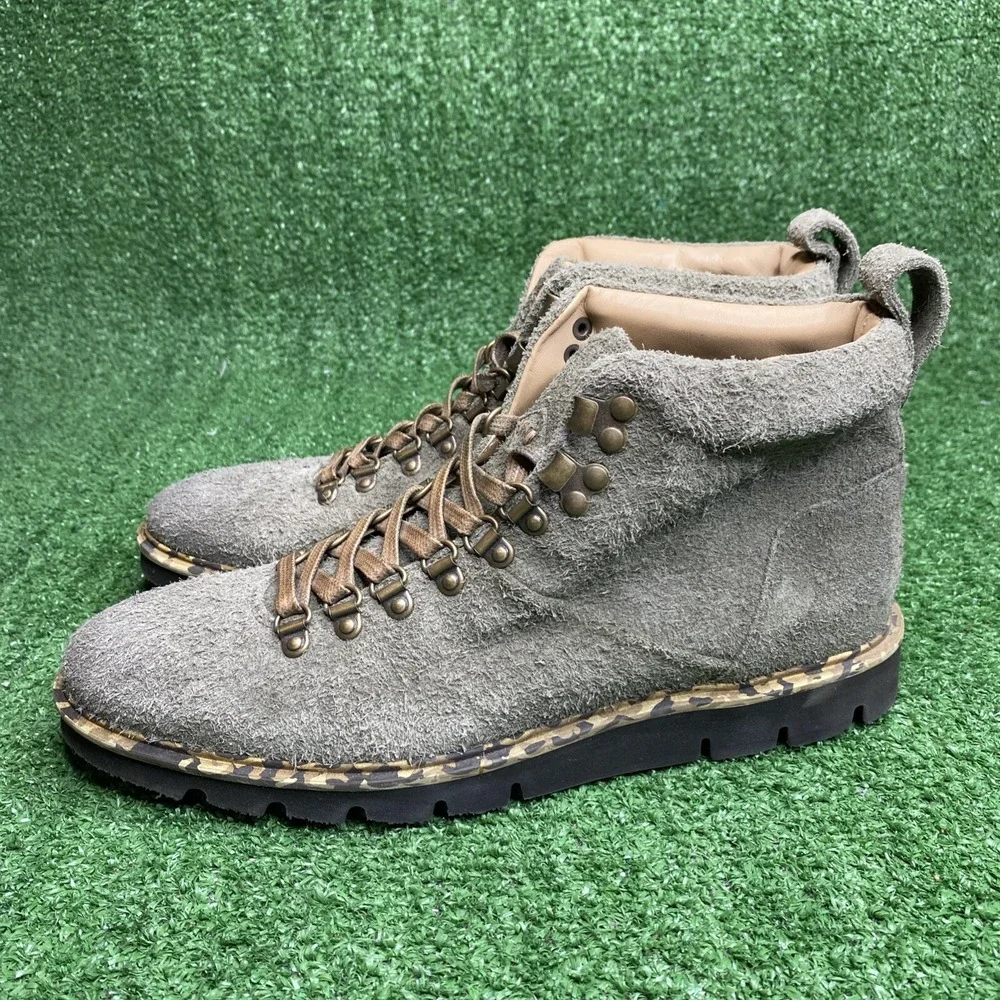 Ross & Snow Stefano SP Green Suede Leather Lace Up Boot Size Mens 7 - NEW